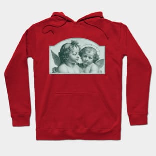 Vintage Cherubs Angels Cherub Distressed Cupid Art Hoodie